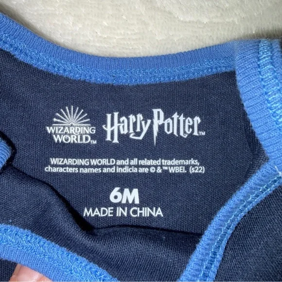 3 for $25! NWT Wizarding World Harry Potter Ravenclaw Baby Bodysuit, 6M‎ - Picture 2 of 6